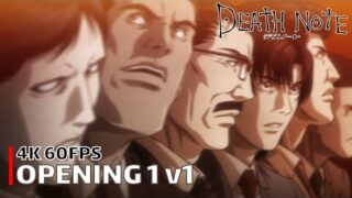 Death Note – Opening 1 v1 [4K 60FPS | Creditless | CC]