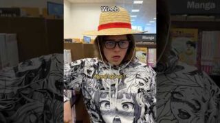 Weebs at a manga section😭